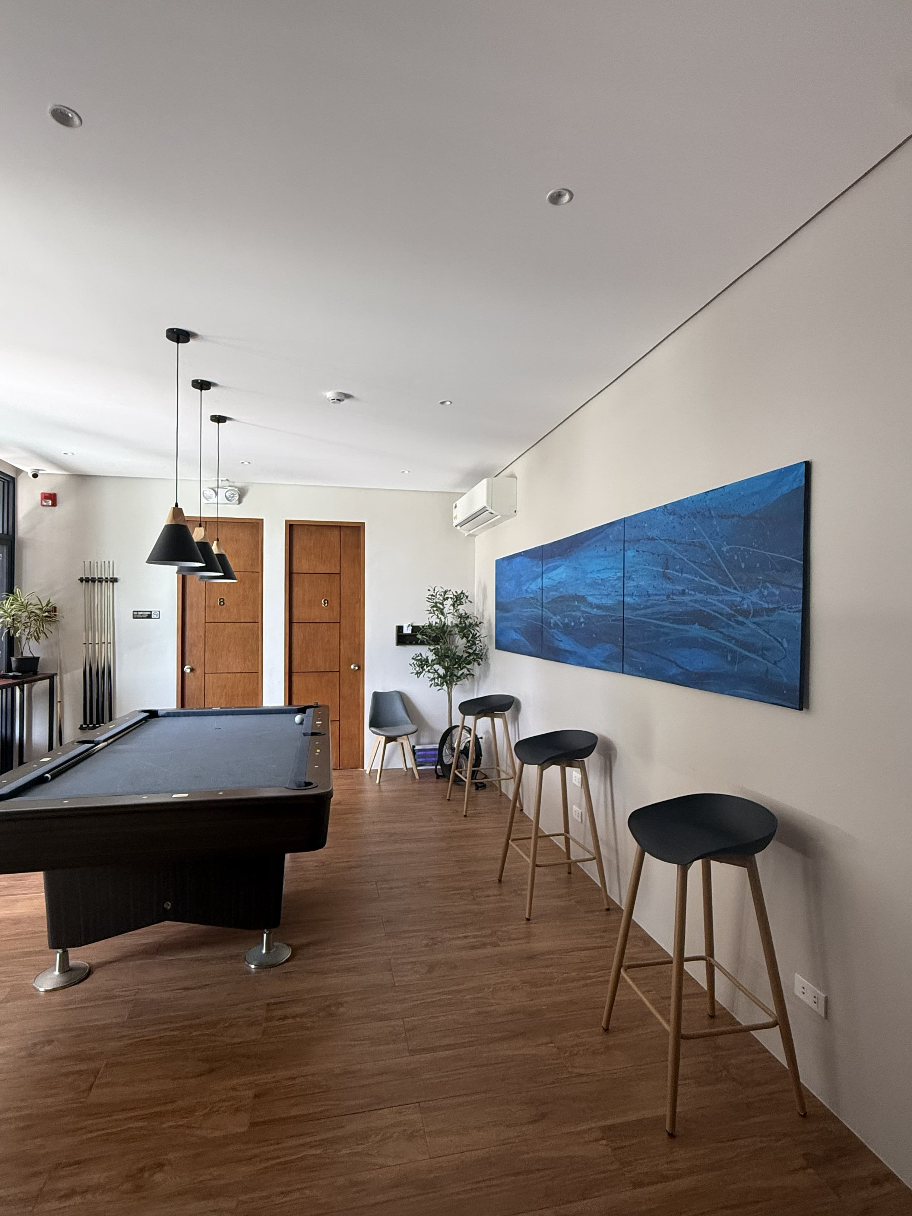 Indoor entertainment and leisure area