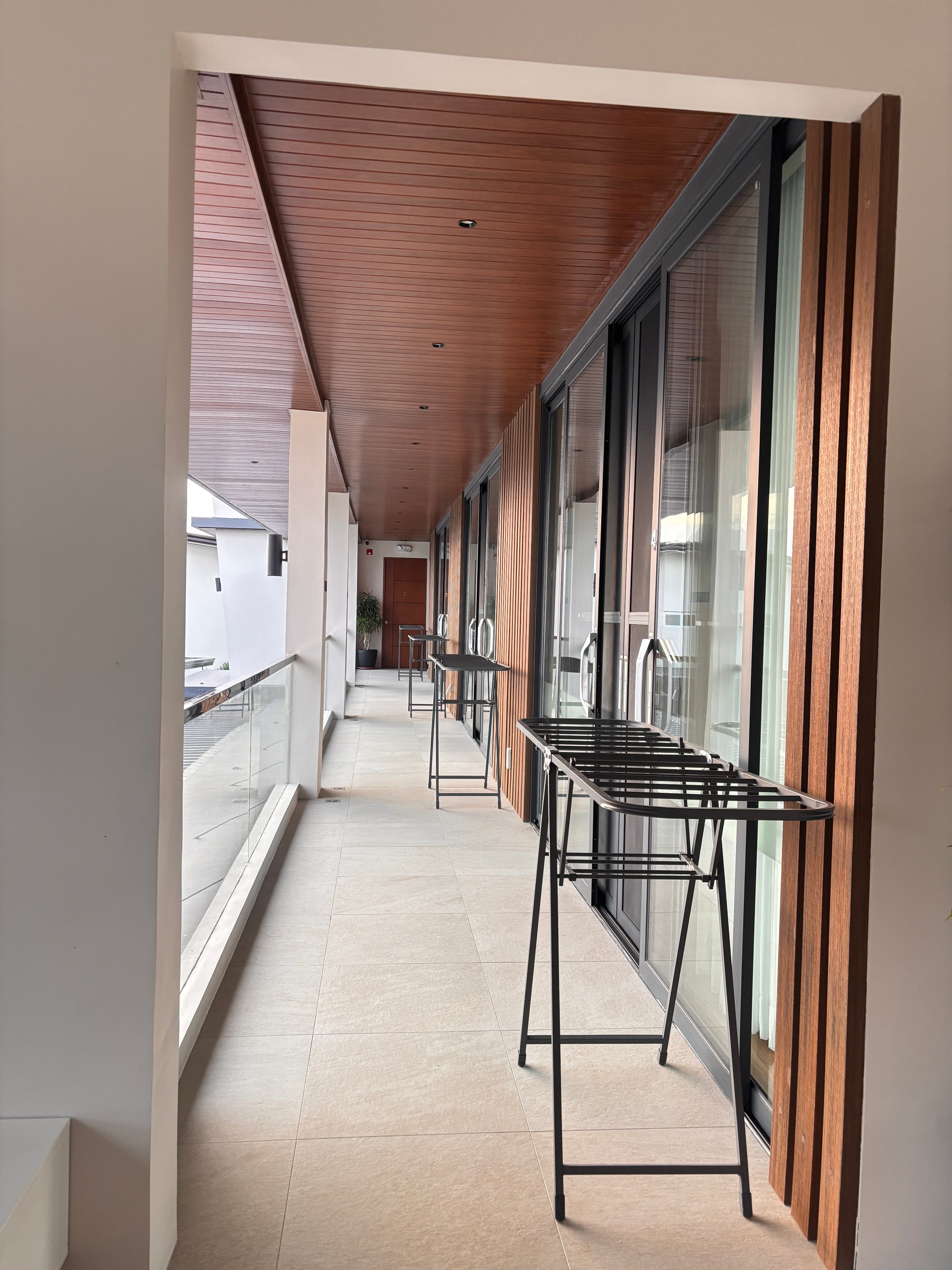 Balcony and corridor view near the room